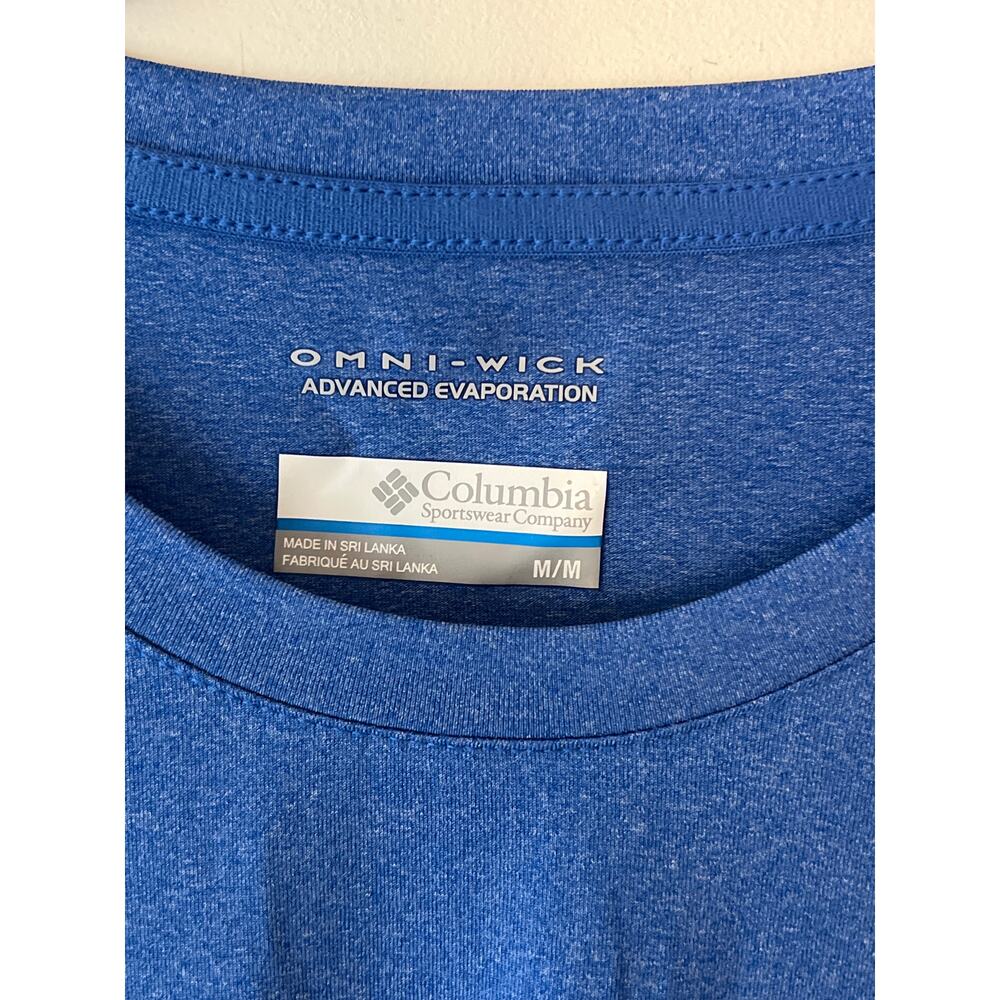 Columbia PFG terminal tackle sun protection fishing longsleeve shirt blue med - Picture 4 of 7